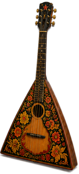 Hand-painted balalaika