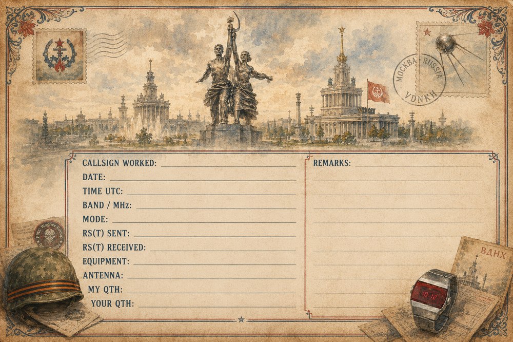 Station QSL design · No. 1